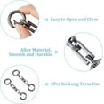 thumbnail image 5 of 1Box 2Pcs 2.91 Inches Purse Strap Extender Women Bag Chain Extender Bag Replacement Chain Gunmetal Alloy Material with Clasps for Handbags Shoulder Bag Purses, 5 of 9