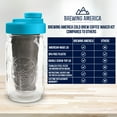 thumbnail image 6 of Cold Brew Coffee Maker Kit: Wide Mouth Mason Jar with Screw Top Lid, Tea, Quart 32 oz Teal, 6 of 10