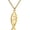 Jesus Fish gold, variant on Ichthus Necklace for Women Christian Jesus Fish Necklace Christ Fish Cross Ichthys Pendant Necklace Ichthus Fish Religious Symbol Pendant Christian Jewelry Gift