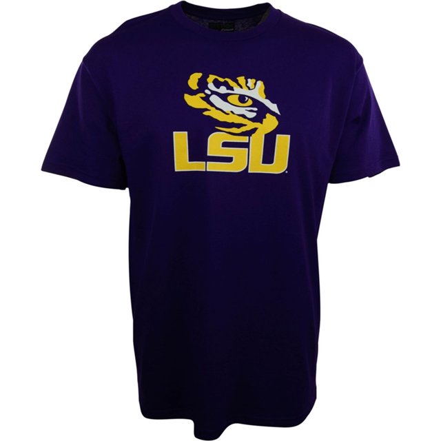 Camiseta gráfica para hombre Majestic LSU Tigers color morado extragrande