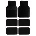 thumbnail image 3 of FH Group Premium Carpet Floor Mats With Heel Pad for SUV, VAN, 3 Row Full Set, Black, 3 of 5