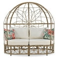 thumbnail image 3 of Spaco Enjoy the Sun in Style with Outdoor Patio Rattan Daybed, Complete Lounger Set with Adjustable Cushions, 3 of 10