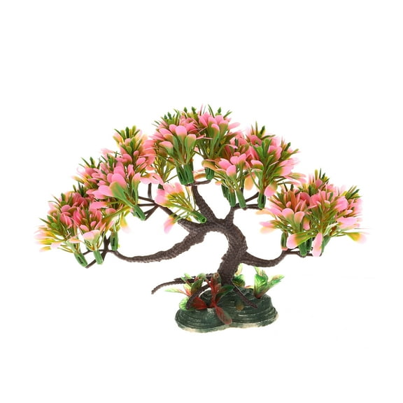 Unique Bargains 1 Pcs Aquarium Plants Tree Decorations Fish Tank Aquatic Plant Multicolor 5.12"