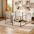 thumbnail image 6 of BingoPaw Acrylic Dog Playpen Fence Pet Clear Exercise Play Pen Whelping Box for Small Medium Large Dogs, 6 of 11