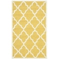 thumbnail image 2 of SAFAVIEH Cambridge Merletta Geometric Wool Area Rug, Gold/Ivory, 4' x 6', 2 of 8