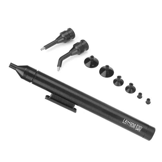 Fyydes L611938 Vacuum Suck Pen Kit With 2 Suction Tips 6 Suckers For IC SMD Repair
