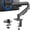 Black, variant on Single Monitor Mechanical Spring Desk Mount Stand, Fits Computer Screens to 32"