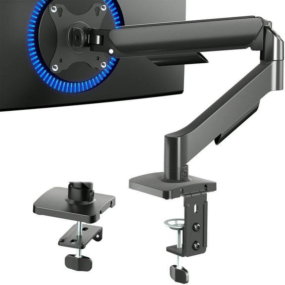 Single Monitor Mechanical Spring Desk Mount Stand, Fits Computer Screens to 32"