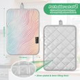 thumbnail image 6 of Yayeee Pot Holders Kitchen Heat Resistant with Pocket 7"x9.8" Cotton Oven Cooking Hot Pads, Wavy Striped, 6 of 7