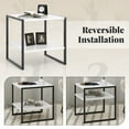 thumbnail image 4 of Gymax 20'' 2-Tier End Table w/ Storage Shelf Reversible Design for Living Room, 4 of 10
