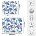 thumbnail image 2 of Ryvnso Irises Flowers Dish Drying Mat for Kitchen Countertop 18x24 Large Dish Pad Drainer Rack Dish Sink Mats, 2 of 7