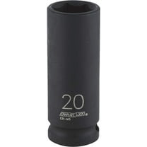 Channellock 1/2" Drive 20 mm 6-Point Deep Metric Impact Socket