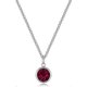 thumbnail image 2 of Red crystal necklace made of Zirconia crystal, 2 of 5