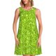 thumbnail image 1 of Fotbe Lime green glitter Vestido de Verano sin Mangas para Mujer – Vestido Midi Línea A, Estilo Camiseta Floral, Vestido Playero Casual y Fluido, 1 of 7