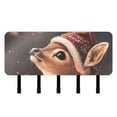 thumbnail image 6 of Deer Christmas Hat Key Holder for Wall Mail Holder Organizer with 5 Key Hooks Wall Mount Key Rack with Shelf, 6 of 6