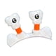 thumbnail image 3 of Decoración para casco de esquí, fácil instalación, regalo, accesorios elegantes, decoración luminosa portátil para casco de esquí para snowboard al Blanco, 3 of 8