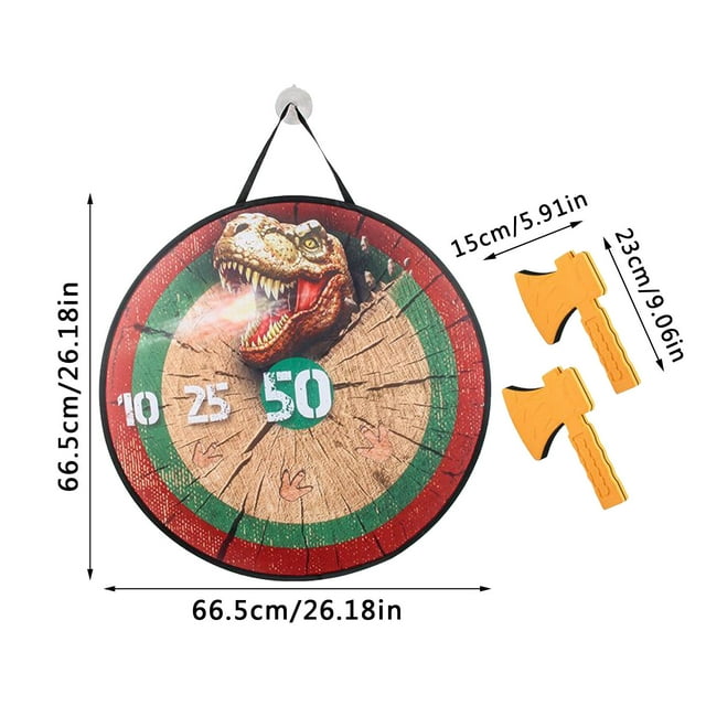 CEHVOM Children Stick Dart Target Plate Double Competitive Axe Dart Throwing Game