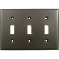 789ORB Triple Toggle Switch Plate Oil Rubbed Bronze Finish