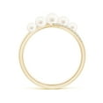 thumbnail image 2 of ANGARA Seed Freshwater Cultured Pearl Bypass Ring in 14K Yellow Gold for Women | June Birthstone, Birthday, Anniversary, Jewelry Gift for Women | Pearl Ring, 2 of 8