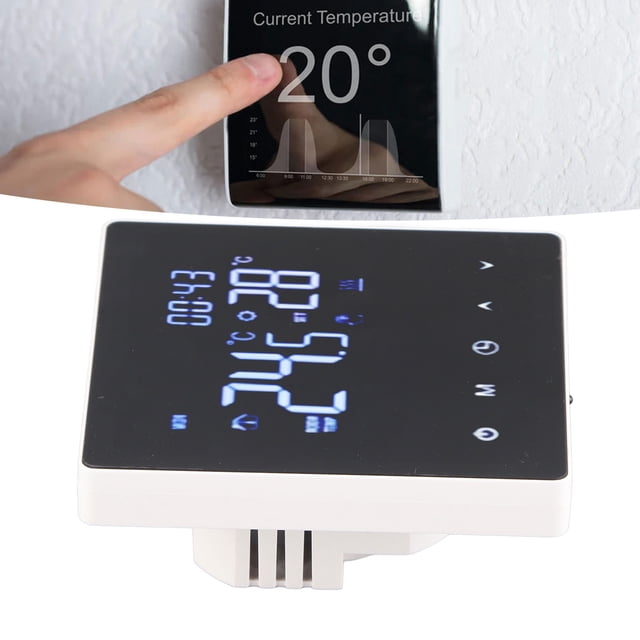Constant Temperature Controller, AC 90-240V Programming Period Intelligent Timing Touch Thermostat For Hotel Apartment