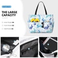 thumbnail image 2 of Wukai Rabbit2 Print Zipper Bag,large Beach Tote Bag,Waterproof Sandproof Bag,Grocery and Picnic Tote Travel Bag, 2 of 5