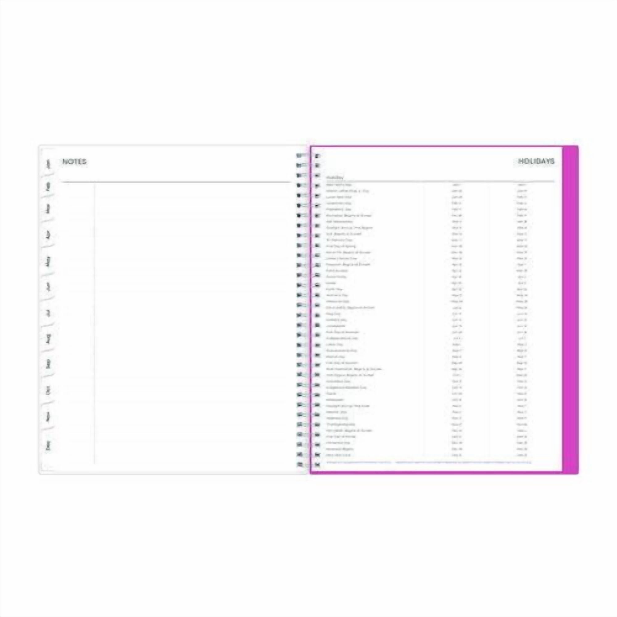 Breast Cancer Awareness Create-Your-Own Cover Weekly/Monthly Planner, Orchids Artwork, 11 x 8.5, 12-Month (Jan to Dec): 2026 | Bundle of 2