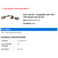 thumbnail image 2 of Door Lock Kit - Compatible with 1993 - 1997 Honda Civic del Sol 1994 1995 1996, 2 of 2