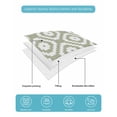 thumbnail image 4 of Twin XL Quilt Bedding Set, Sage Green White Geometric Reversible Summer Quilt 3 Pieces, Modern Abstract Art Lightweight Bedspreads Coverlets with 2 Pillow Shams for All Seasons, 4 of 5