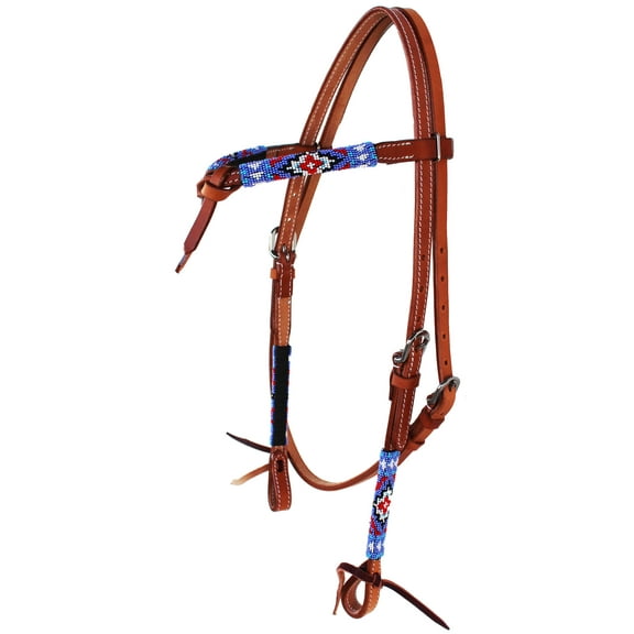 Horse Show Bridle Western Leather Headstall Browband 79108HB