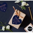 thumbnail image 6 of Inkdotpot 100 Pack Real Rose Gold Foil Paper Tag Hugs & Kisses From The Wedding Favor Hang Tag, 6 of 6