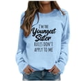 thumbnail image 3 of SIYUDAN Women Sweatshirt Long Sleeve Sweatshirt Long Sleeve Pullover Tops for Women Light Blue Pullover Adult Sweatshirt Women'S Fall Clothing Streetwear Clothes, 3 of 3