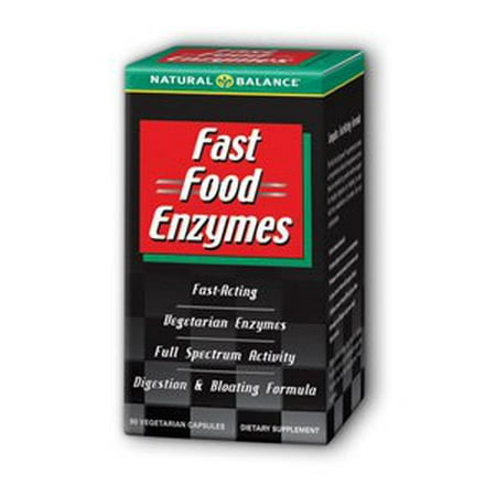 Foods Natural Enzymes - Fast Food Enzymes Natural Balance 90 Caps