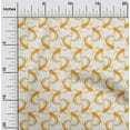 thumbnail image 1 of oneOone Cotton Silk Mustard Yellow Fabric Koi Fish Ocean Sewing Craft Projects Fabric Prints By Yard 42 Inch Wide, 1 of 4