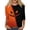 Saffron, variant on Womens Halloween Holiday Outfit Shirt,Halloween Scary Pumpkin Ghost Print Shirts Halloween Casual 3/4 Sleeve Crew Neck Tops For Women
