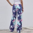 thumbnail image 3 of Pantalones casuales de mujer de Europa y Estados Unidos, pantalones holgados con cordones y estampados a la moda, 3 of 6