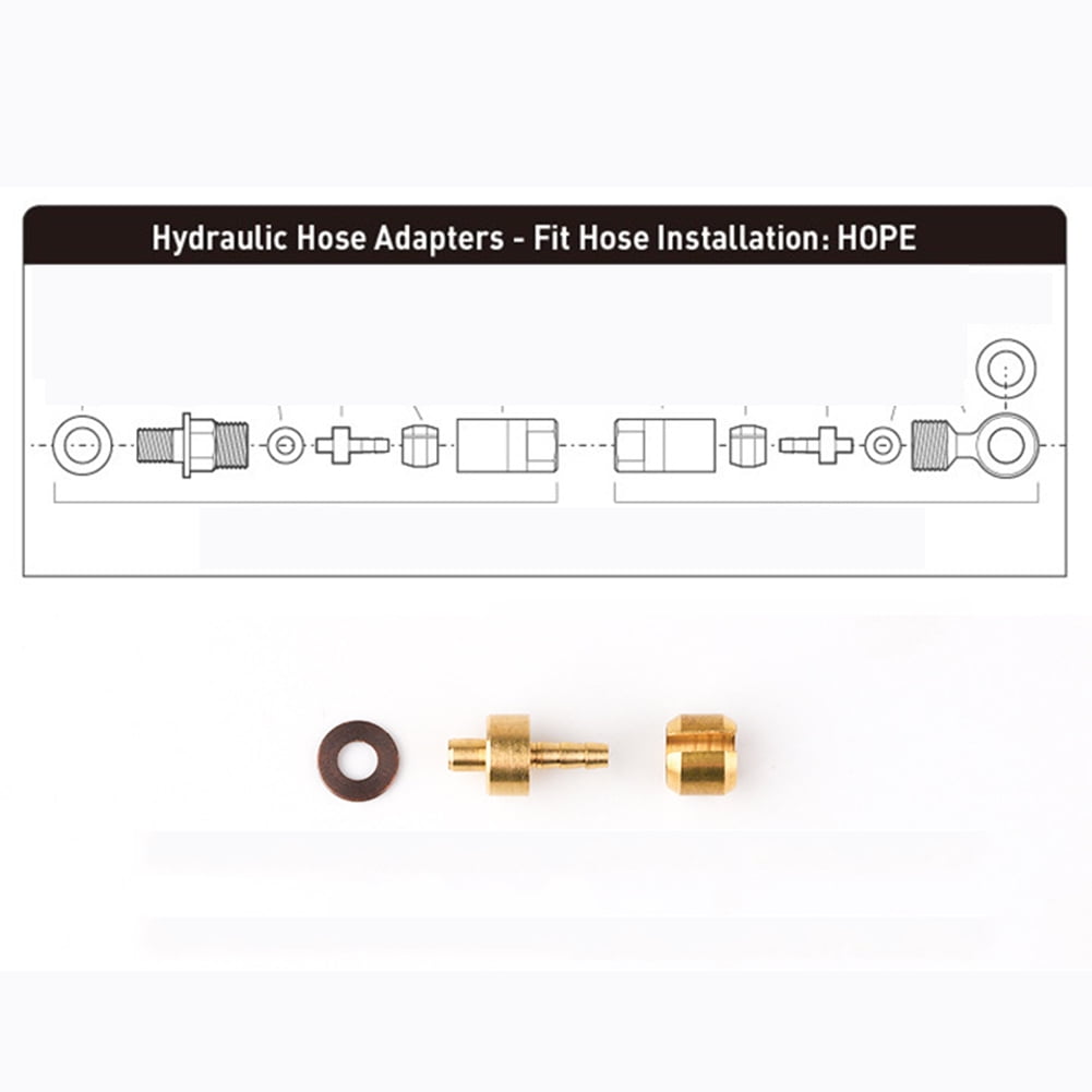 For HOPE TECH3 V4//E4//X2 Bicycle Oil Needle Olive Head Oil Pipe Joint Kit