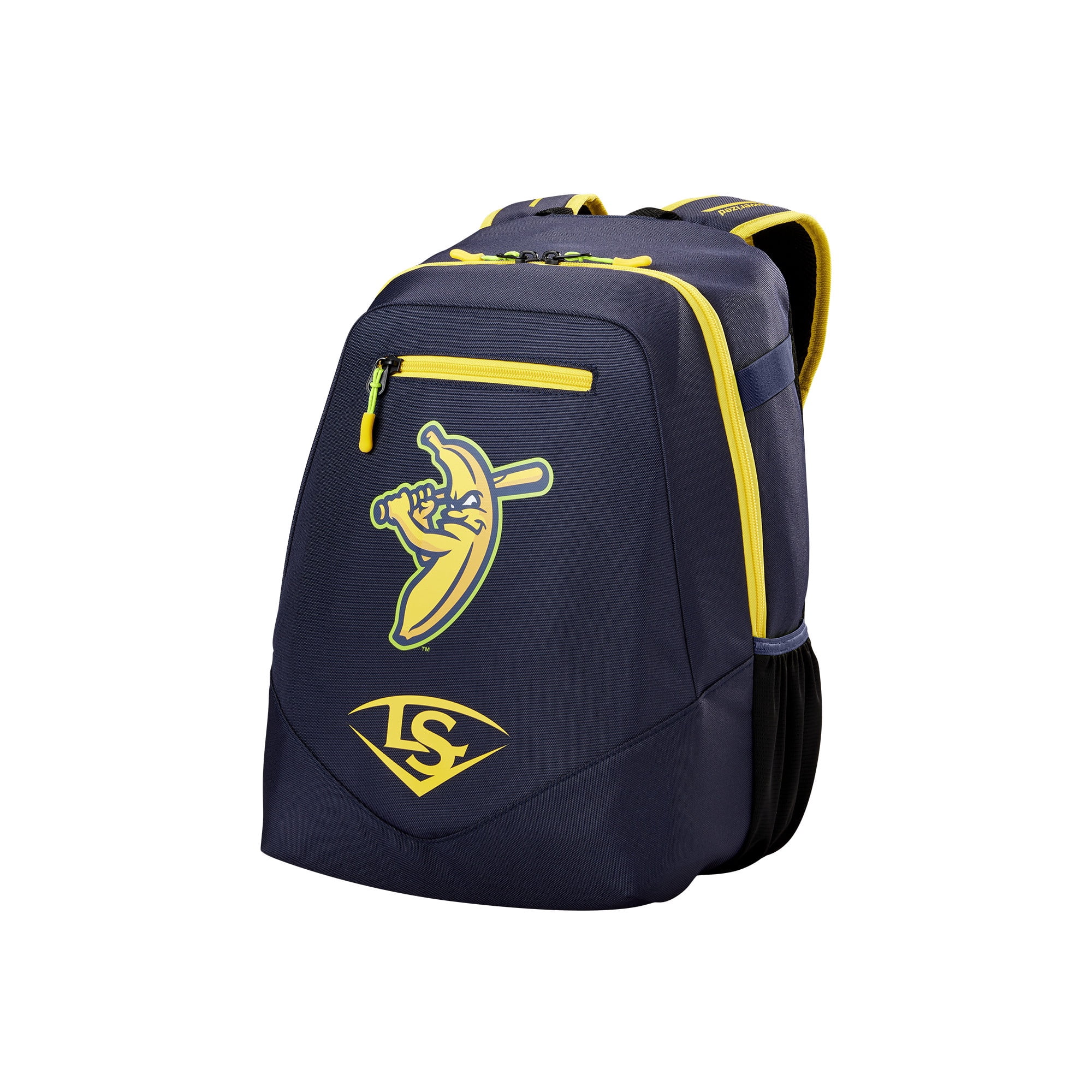 Louisville Slugger Savannah Bananas Powerized Stick Baseball Bag - Yellow/Navy, Holds Up to 2 Bats
