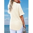 thumbnail image 2 of Waffle Short-Sleeved Top for Women XXL, 2 of 4