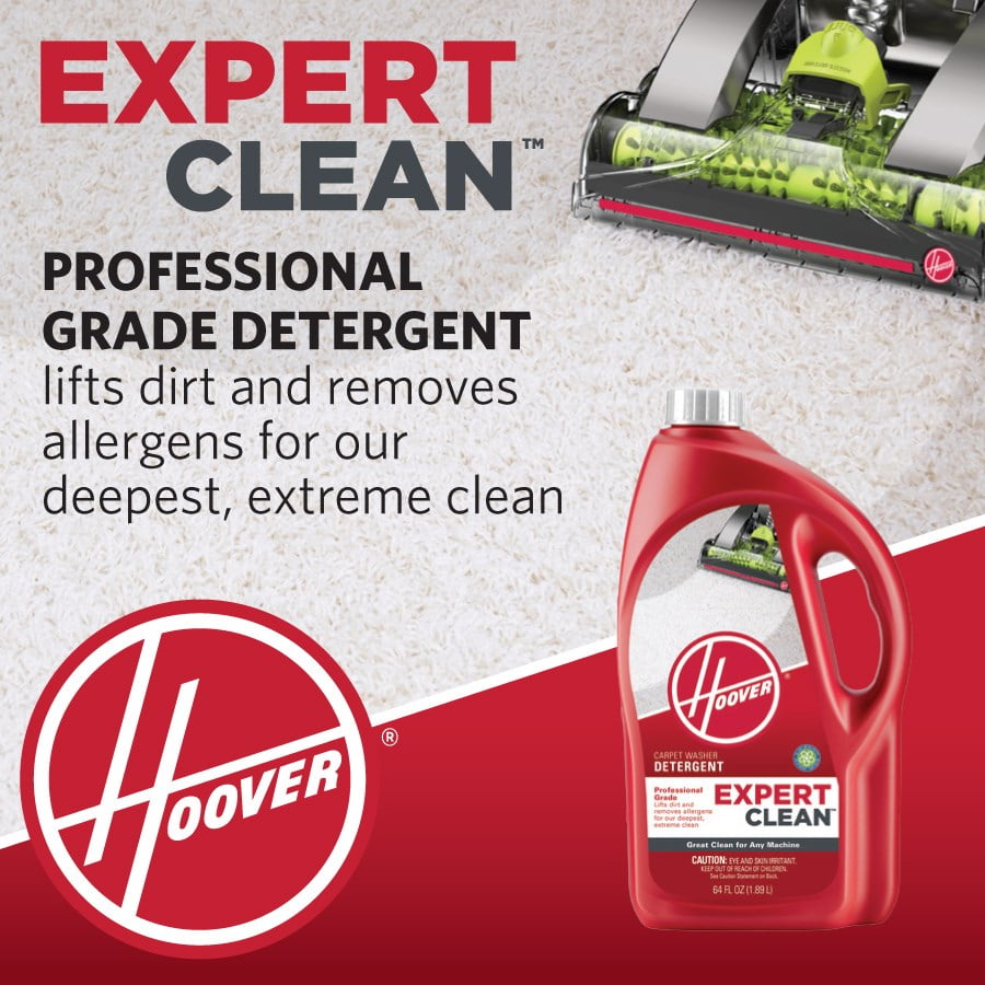 Hoover Expert Clean Carpet Cleaner Solution, 64Oz, AH15071