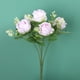 thumbnail image 5 of Ramo de flores de seda - Rosas artificiales, dalias, hortensias de 30 cm con follaje para decoración del hogar y la boda, 5 of 6