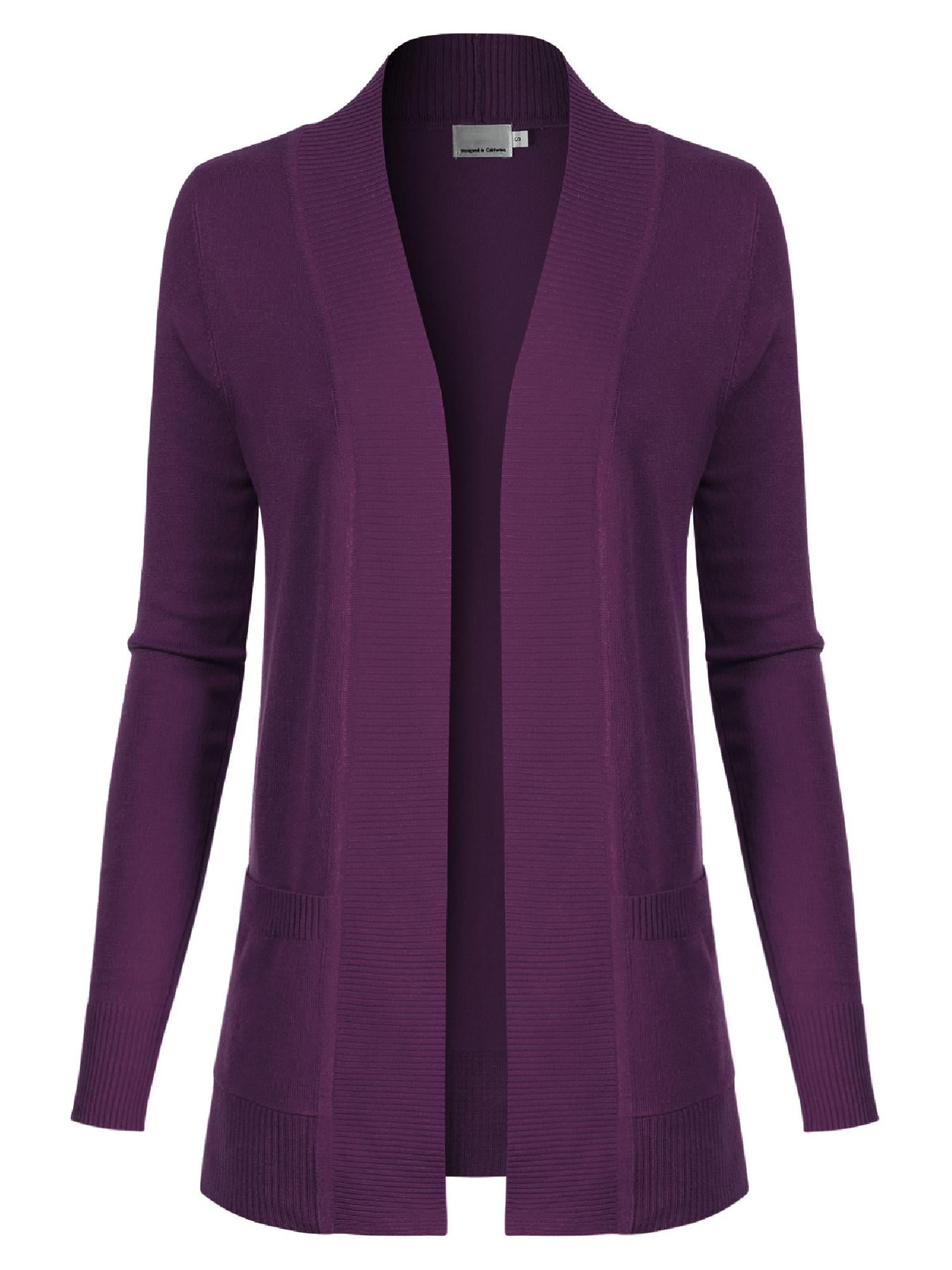 dark purple cardigan