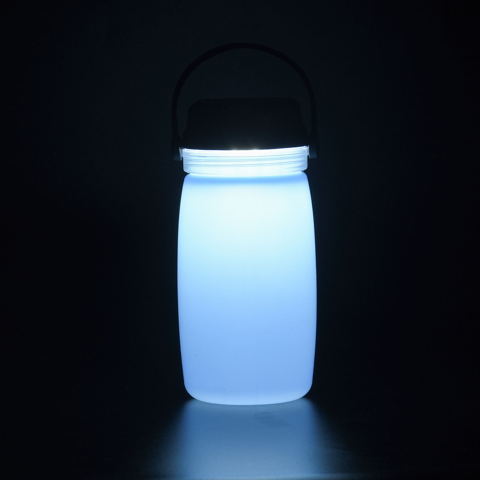 Solar LED Silicone Bottles Hanging Lantern Light For Outdoor Camping Hiking BR 