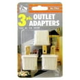 thumbnail image 5 of Bright Way TPA3 Outlet Adapters 3 to 2 Prong 3 Count, 5-Pack, 5 of 6