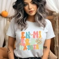 thumbnail image 2 of En Mi Era Maestra T-Shirt, Retro Spanish Teacher Shirt with Disco Ball and Flowers, White, Size S, 2 of 6