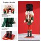 thumbnail image 4 of Marioneta de Cascanueces de Navidad, muñeco creativo de soldado, colgante de madera, artesanía Vintage, adorno de regalo de Año Nuevo, decoración de fiesta, 30CM, 4 of 5