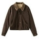 thumbnail image 2 of Chaqueta Vintage para Mujer, ropa de calle suelta, abrigo básico informal a la moda, Tops Chic para Mujer, prendas de vestir exteriores para Mujer, otoño e invierno, nuevo, 2 of 5