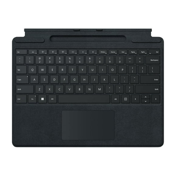 Microsoft Surface Pro Signature Keyboard - Keyboard - with touchpad, accelerometer, Surface Slim Pen 2 storage and charging tray - black - for Surface Pro 8, Pro X