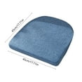 thumbnail image 3 of Horseshoe Chair Cushion Cotton Linen Blend 18x18in Non-Slip Home Office Seat Pad Breathable All-Season, 3 of 6