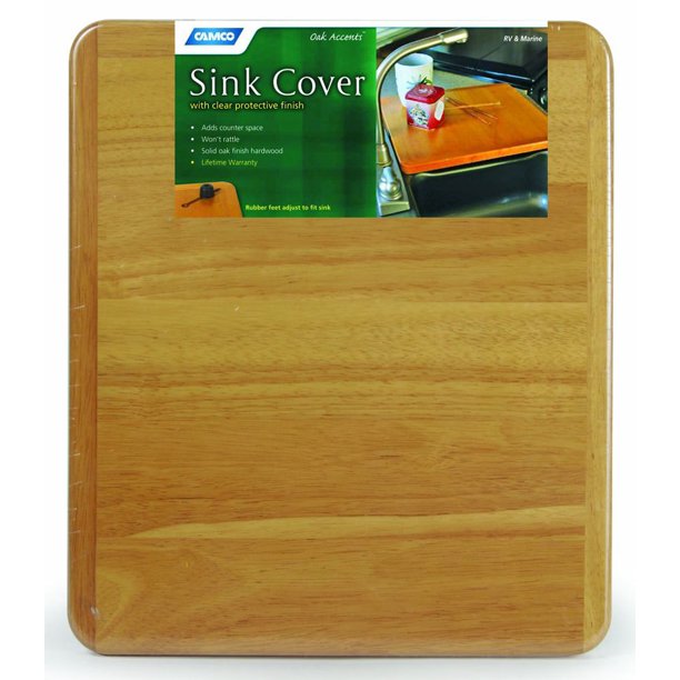 Camco 43431 Oak Accents RV Sink Cover 13" x 15"