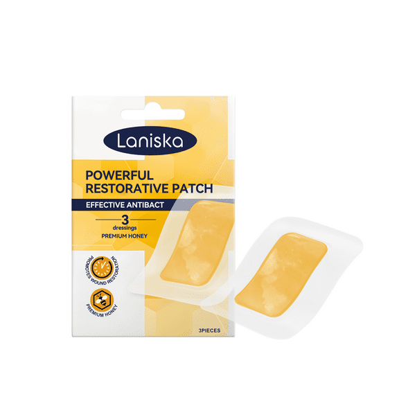 Honey Care Patch - Moisturizing Skin Relief with Hyaluronic Acid, Glycerin & Allantoin - 3pcs